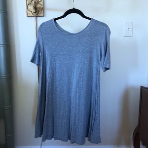 Grey t-shirt dress